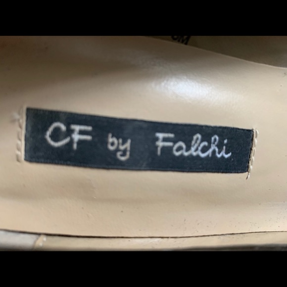 ‘CF by Falchi’ Leather Open Toe Pumps - Copper - Picture 4 of 4